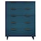 Manhattan Comfort Granville 45.27 Tall Dresser in Midnight Blue DR-5024 - alternate 1